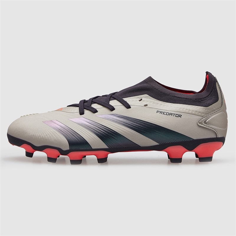 adidas Mens Predator Pro Vivid Horizon Pack MG Multi Ground Football Boots Platin Metallic/Aurora Black/Turbo - Image 2