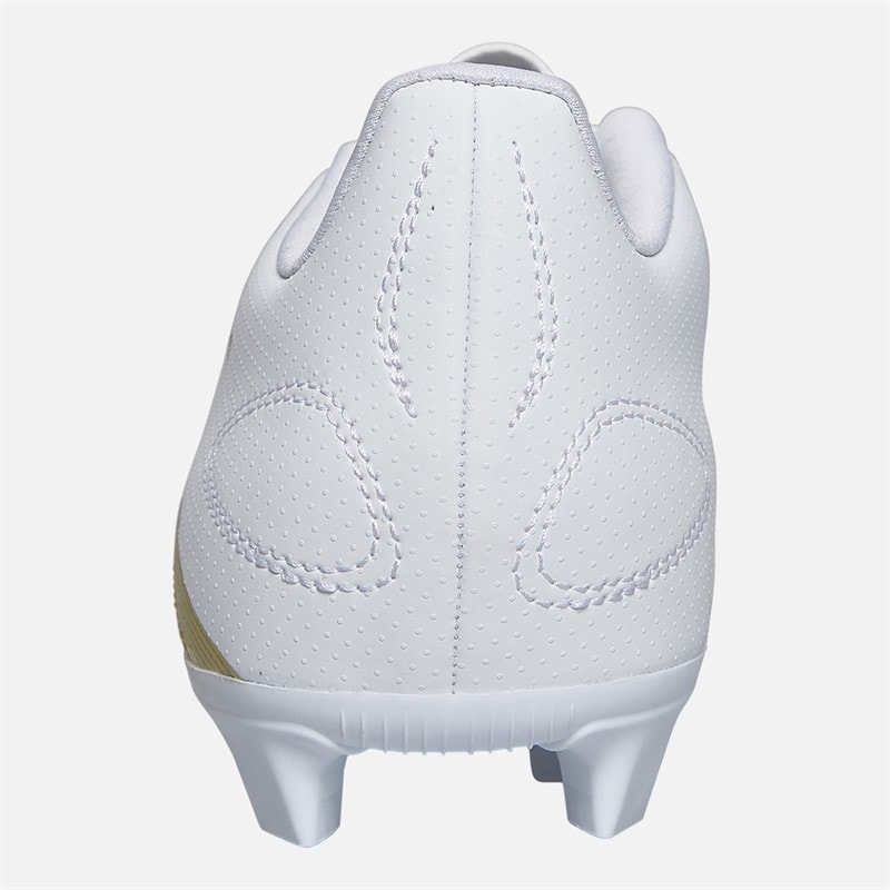 adidas Mens Predator Club Dayspark Pack FXG Flexible Ground Football Boots Cloud White/Gold Metallic/Cloud White - Image 3