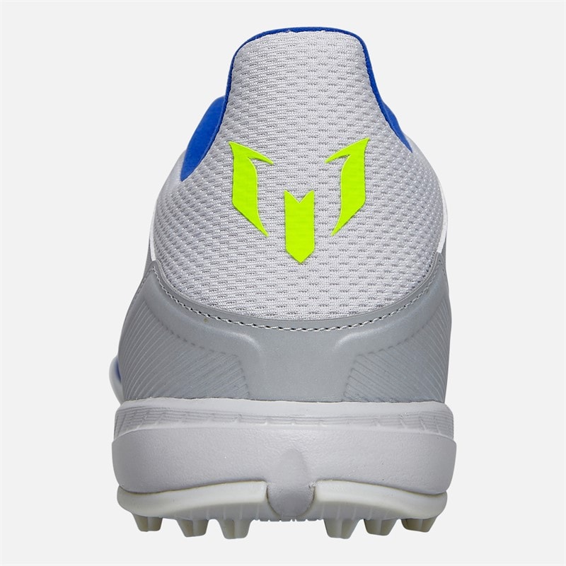 adidas Mens F50 League Messi La Vida Rapida Pack TF Astro Football Boots Silver Metallic/Solar Yellow/Lucid Blue - Image 3