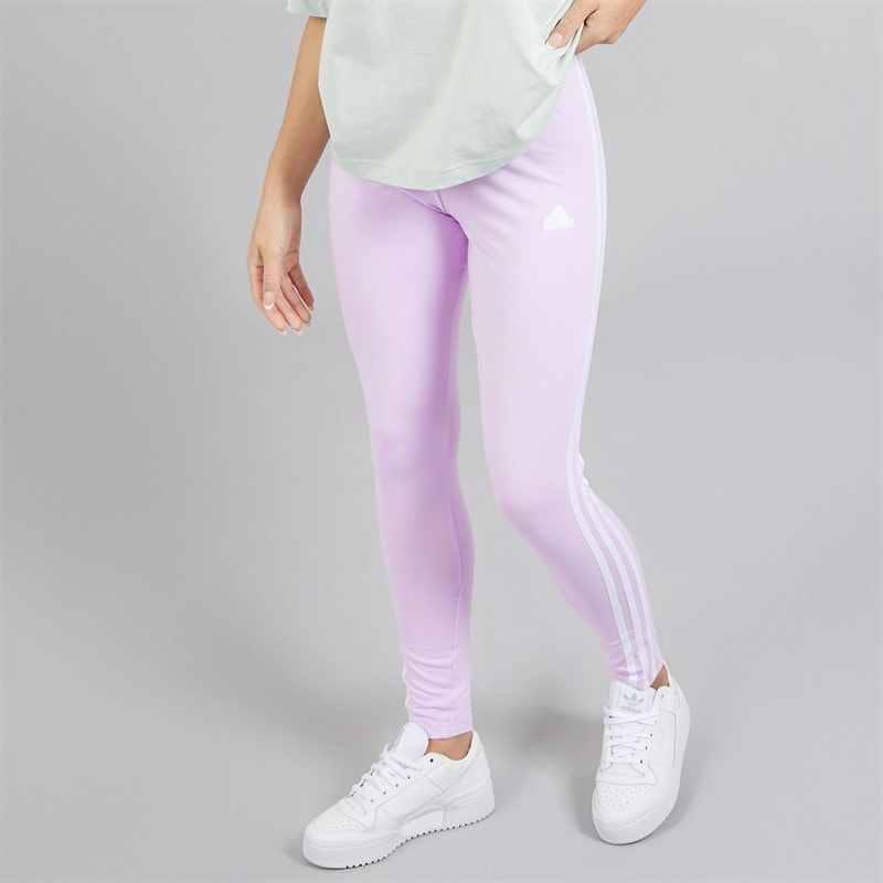 adidas Womens Future Icons 3-Stripes Leggings Ice Lavender - Image 2