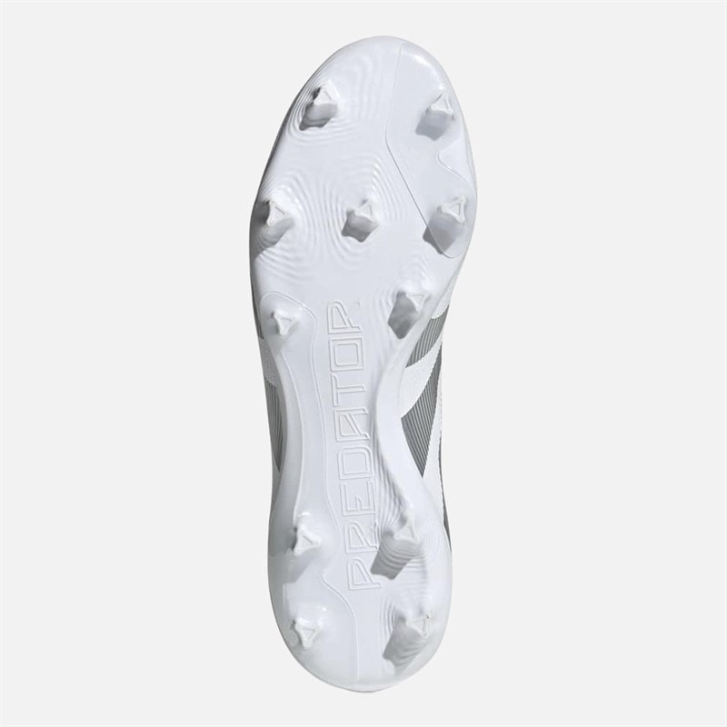 adidas Mens Predator League LL Laceless Polar Victory Pack FG/MG Firm/Multi Ground Football Boots Cloud White/Silver Metallic/Bright Royal - Image 2