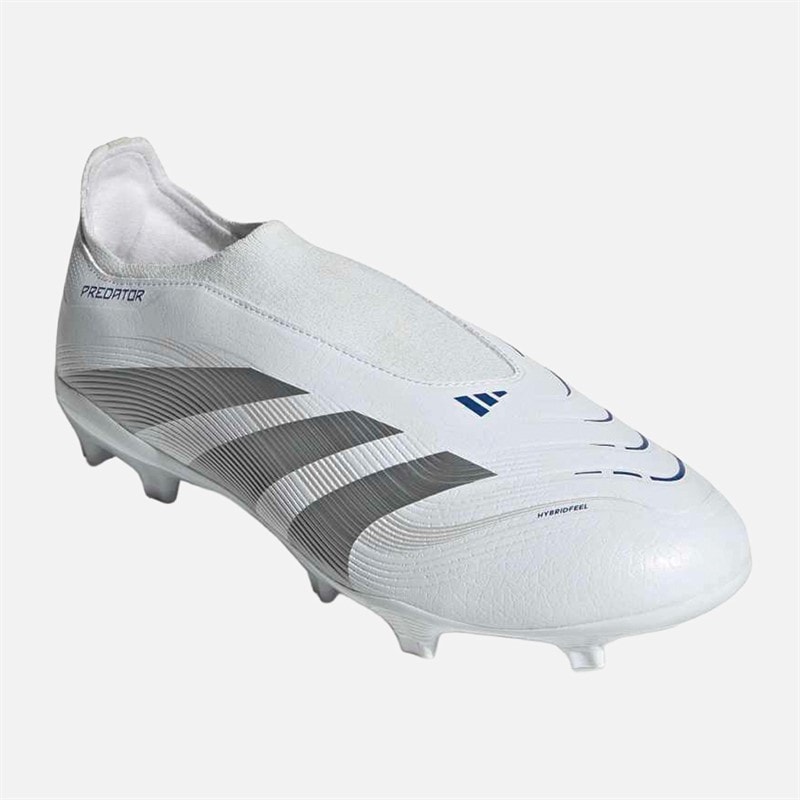 adidas Mens Predator League LL Laceless Polar Victory Pack FG/MG Firm/Multi Ground Football Boots Cloud White/Silver Metallic/Bright Royal - Image 5
