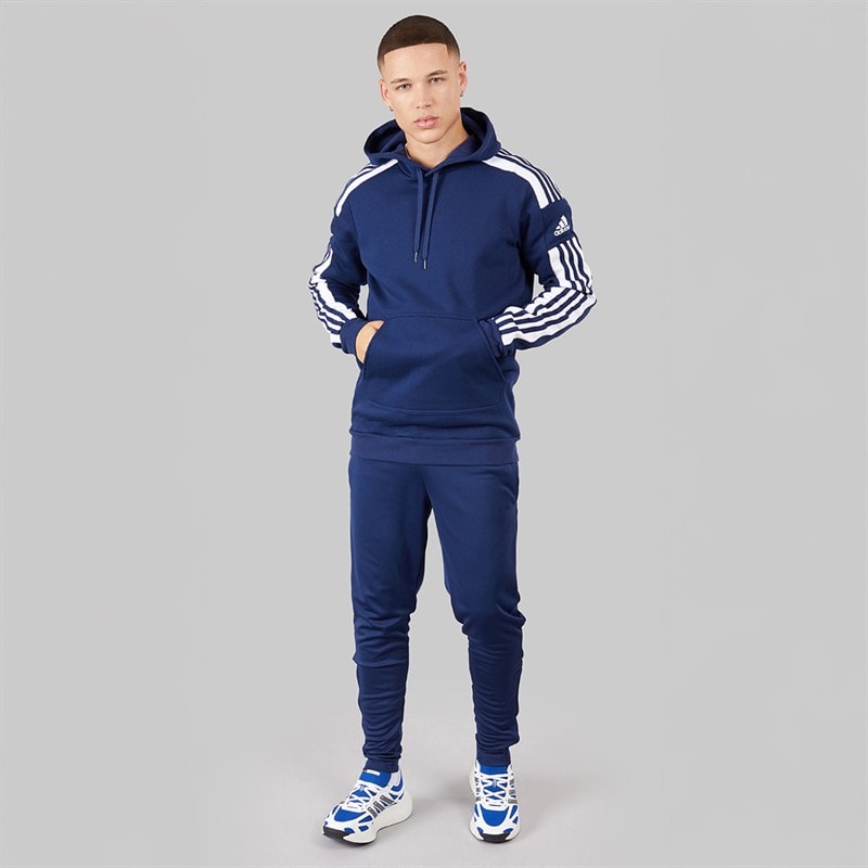 adidas Mens Squadra 21 Sweat Hoodie Team Navy Blue - Image 4