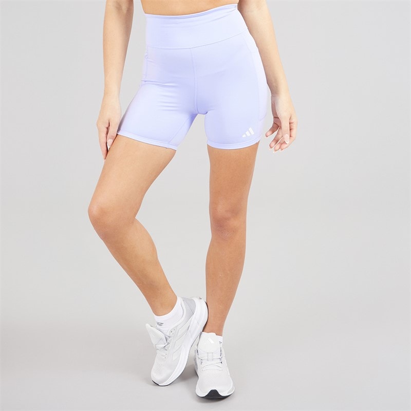 adidas Womens Own The Run Running Tight Shorts Violet Tone - Image 3