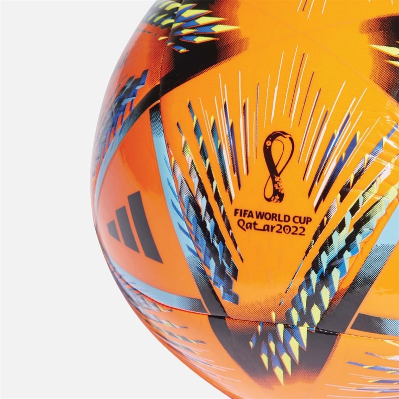 adidas World Cup 2022 Al Rihla Pro Beach Football (FIFA Quality Pro Certified) Solar Orange/Multi/Black - Image 3