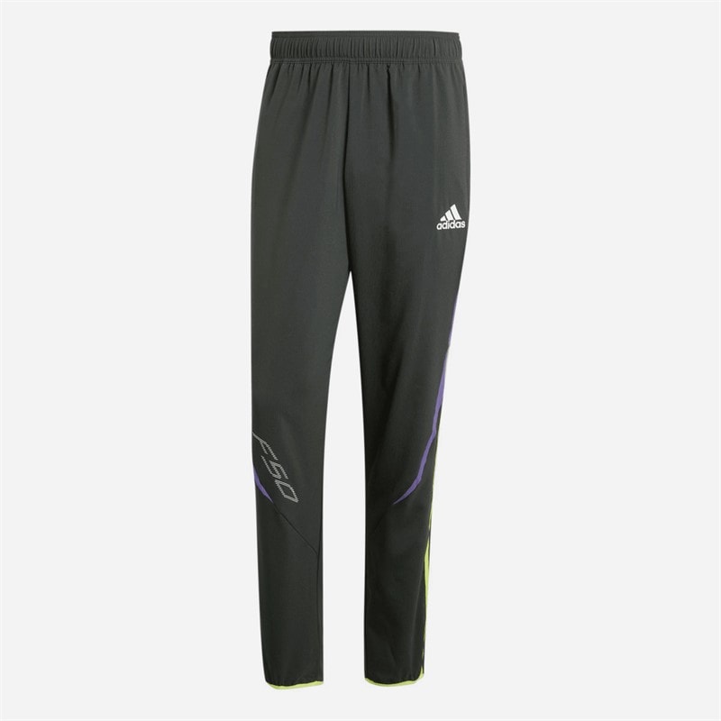 adidas Mens Pitch To Street Woven Track Pants Black - Image 1