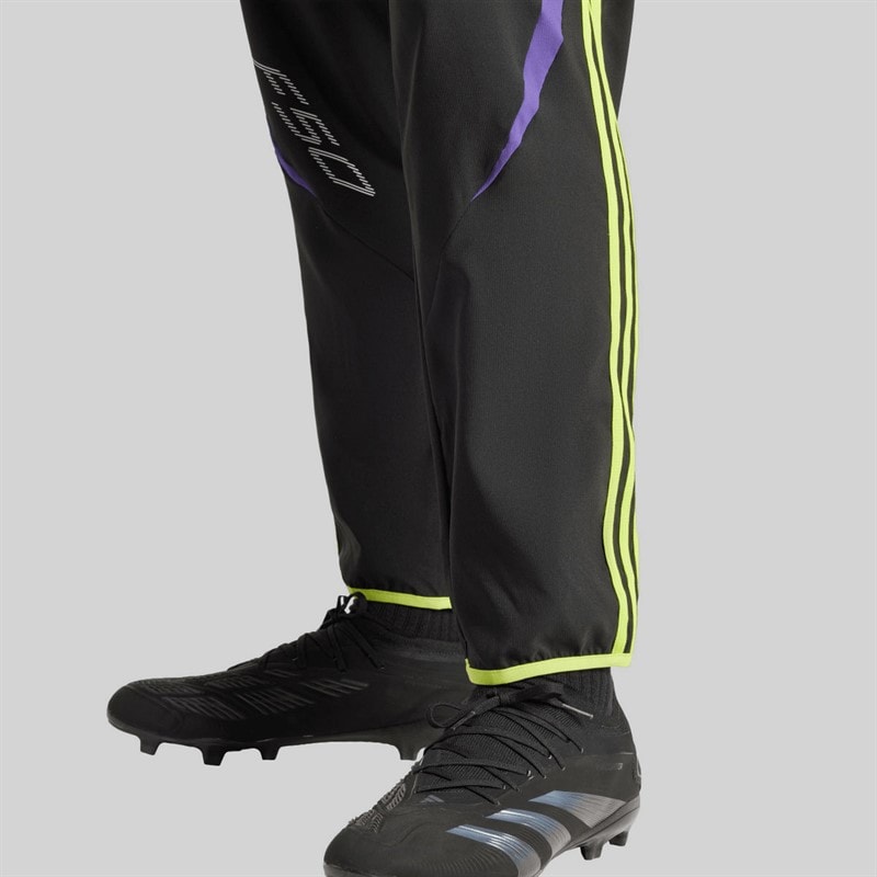 adidas Mens Pitch To Street Woven Track Pants Black - Image 4