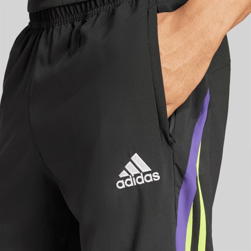 adidas Mens Pitch To Street Woven Track Pants Black - Image 5