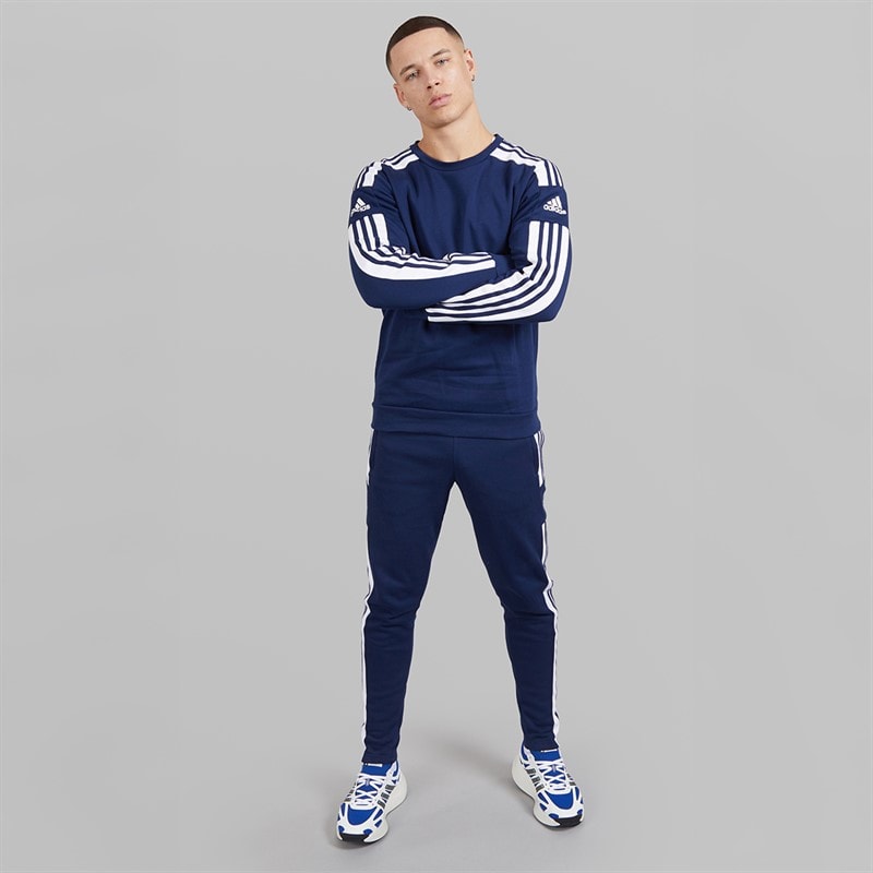 adidas Mens Squadra 21 Sweat Pants Team Navy Blue - Image 4