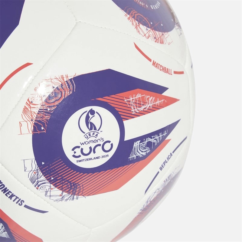 adidas Womens Euro 25 Club Training Football White/Panton/Multi - Image 3