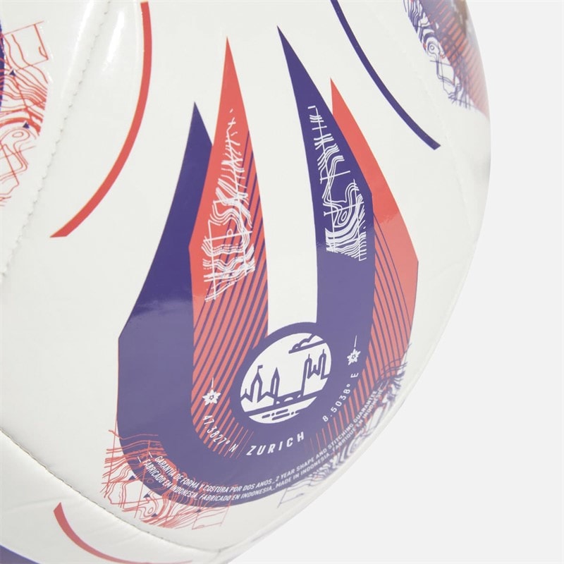 adidas Womens Euro 25 Club Training Football White/Panton/Multi - Image 4