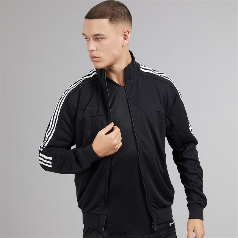 adidas Mens Tiro Wordmark Track Top Black/White - Image 1