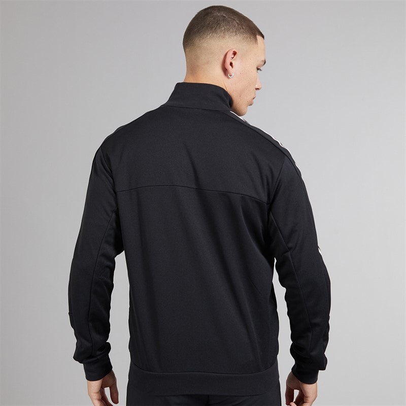 adidas Mens Tiro Wordmark Track Top Black/White - Image 2