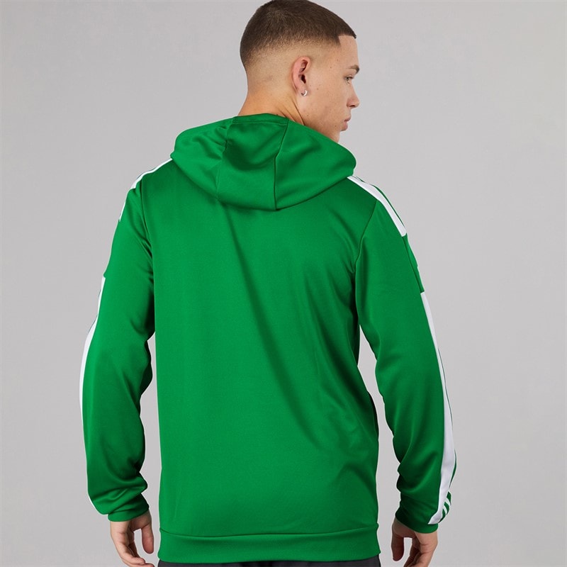 adidas Mens Squadra 21 Hoodie Team Green/White - Image 2