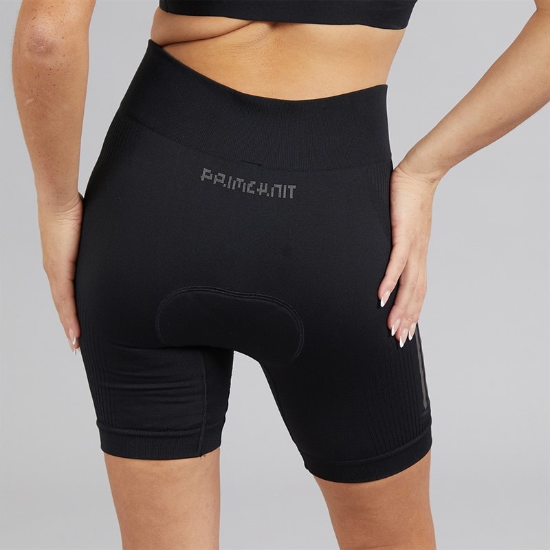 adidas Womens The Indoor Primeknit Cycling Shorts Black - Image 3