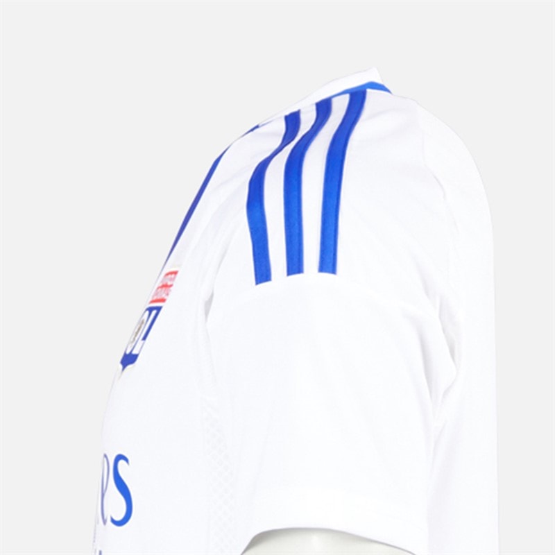 adidas Mens OL Olympique Lyon 24/25 Home Jersey White - Image 3