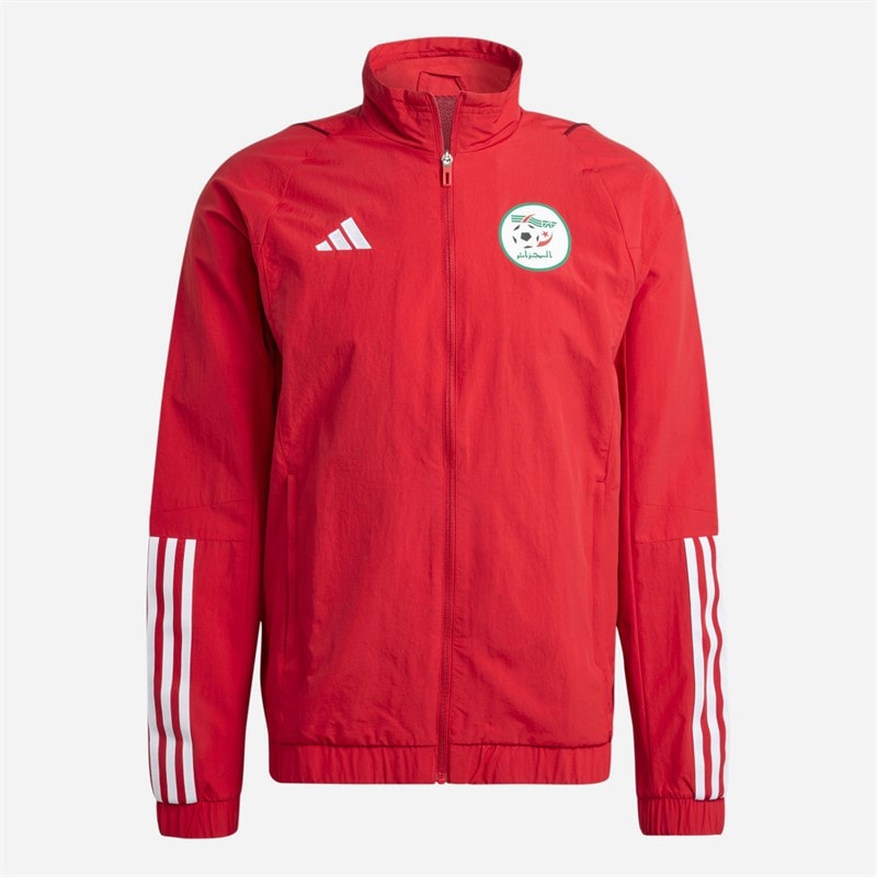 adidas Mens FAF Algeria Presentation Jacket Team Power Red 2