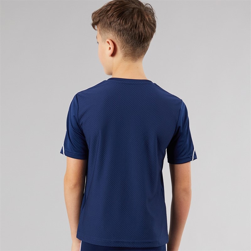 adidas Junior Tiro 23 League T-Shirt Team Navy Blue/White - Image 2