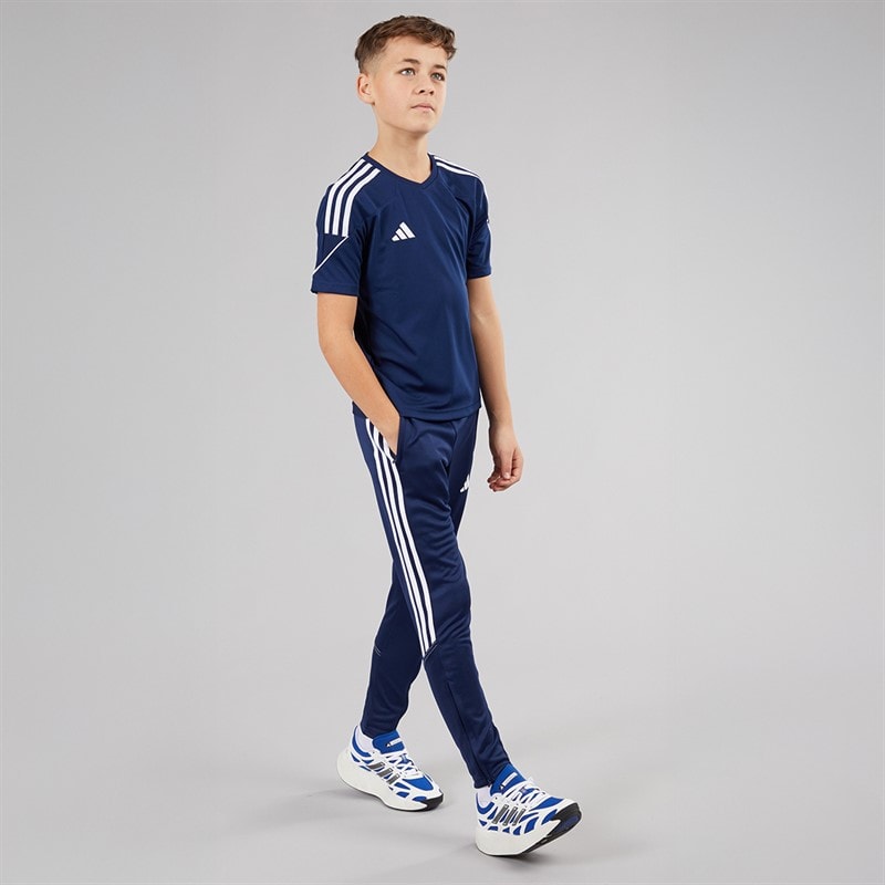 adidas Junior Tiro 23 League T-Shirt Team Navy Blue/White - Image 4
