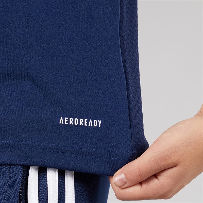 adidas Junior Tiro 23 League T-Shirt Team Navy Blue/White - Image 5