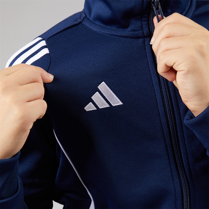 adidas Kids Tiro 24 Training Jacket Navy/White - Image 3