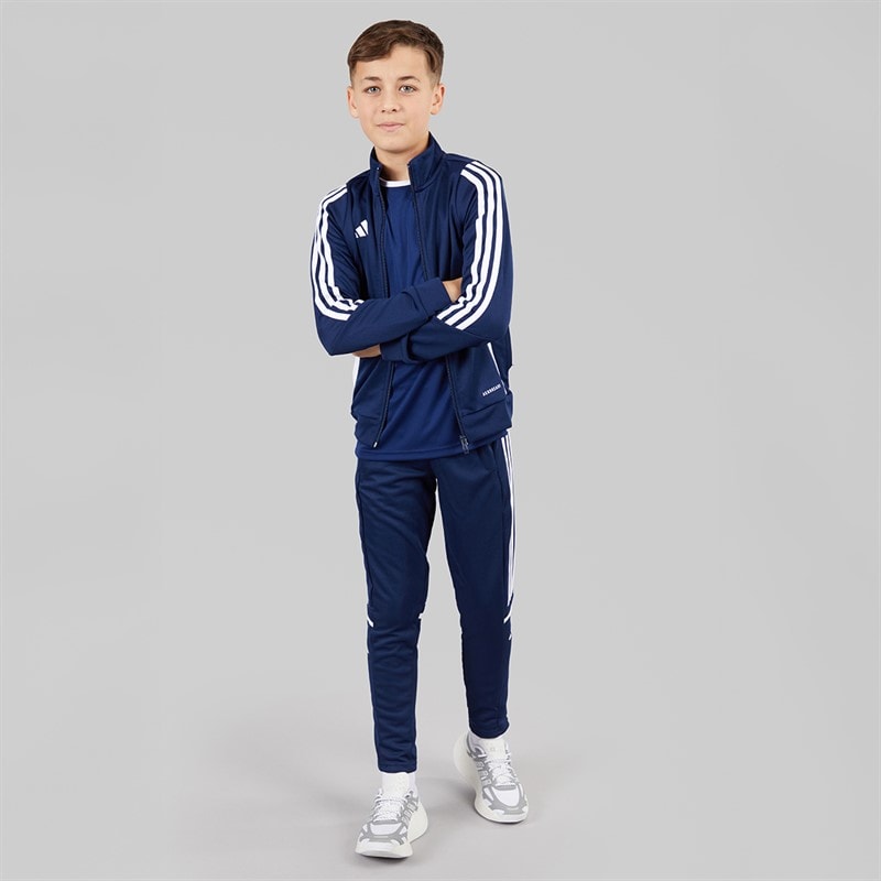 adidas Kids Tiro 24 Training Jacket Navy/White - Image 4