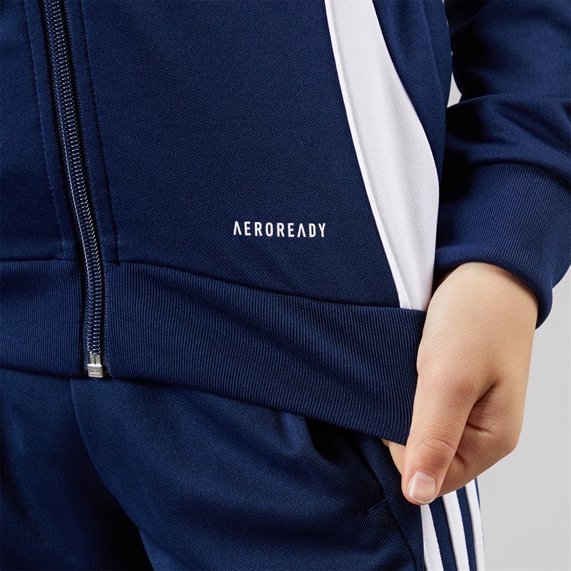 adidas Kids Tiro 24 Training Jacket Navy/White - Image 5