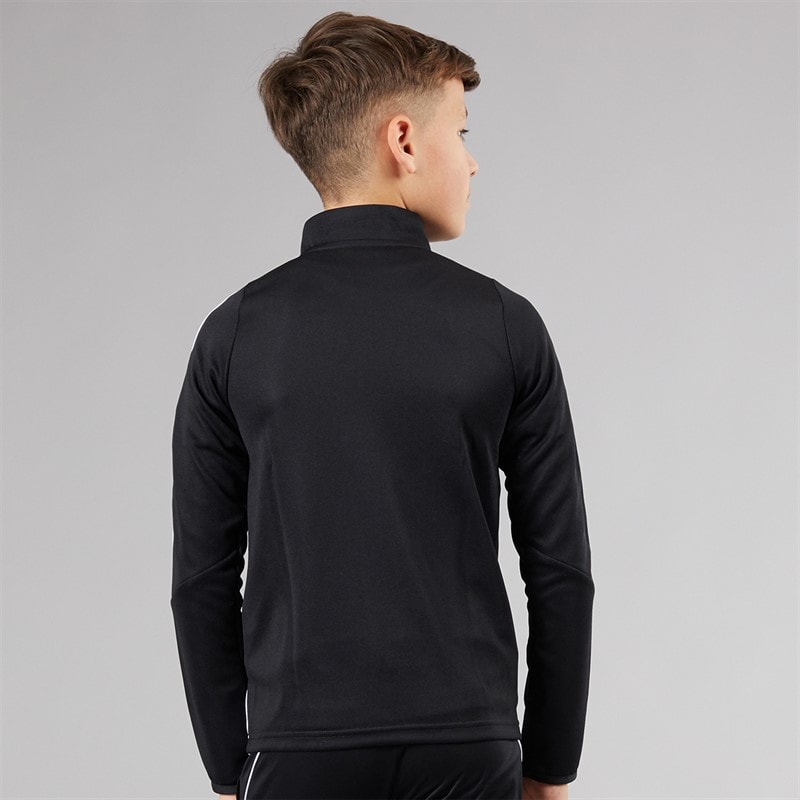adidas Kids Tiro 24 1/4 Zip Training Top Black/White - Image 2
