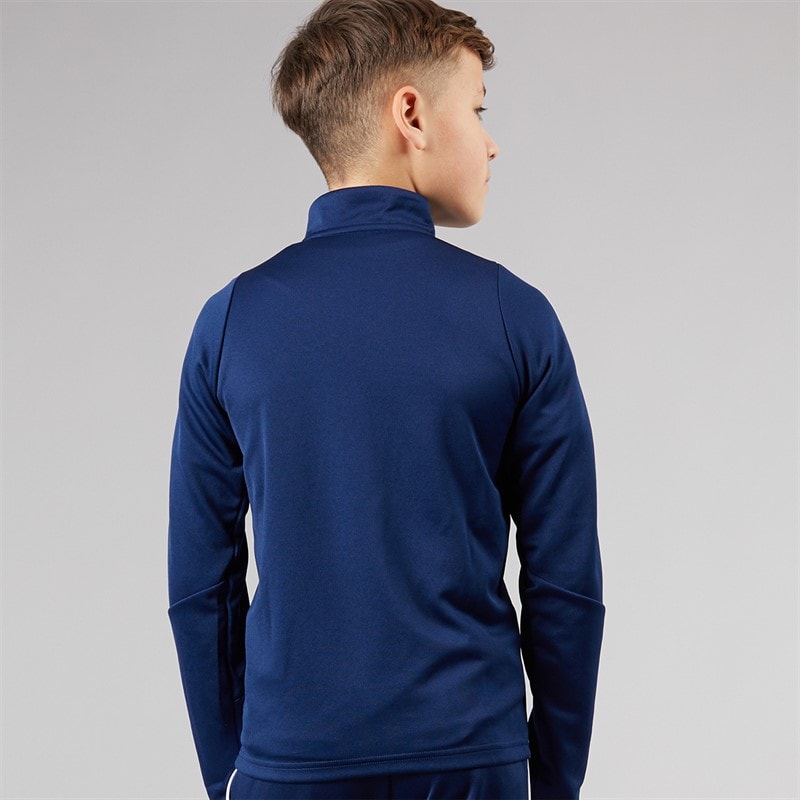 adidas Kids Tiro 24 1/4 Zip Training Top Navy/White - Image 2