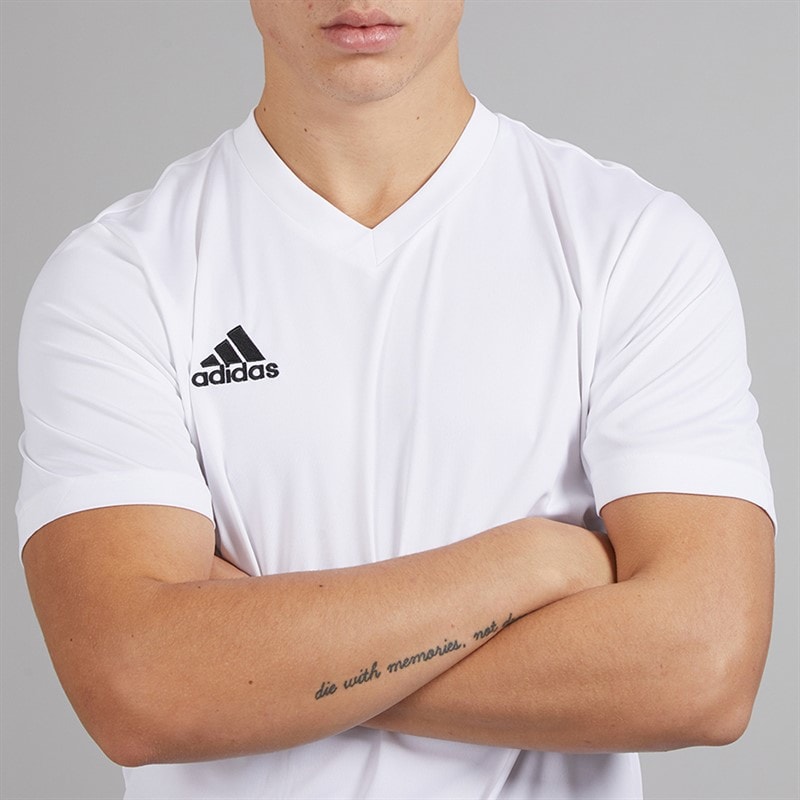 adidas Mens Entrada 22 T-Shirt White - Image 3