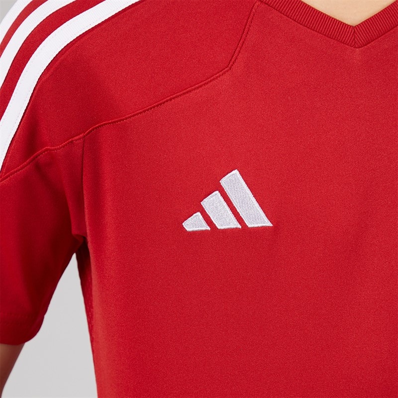 adidas Kids Tiro 23 League T-Shirt Team Power Red 2/White - Image 3