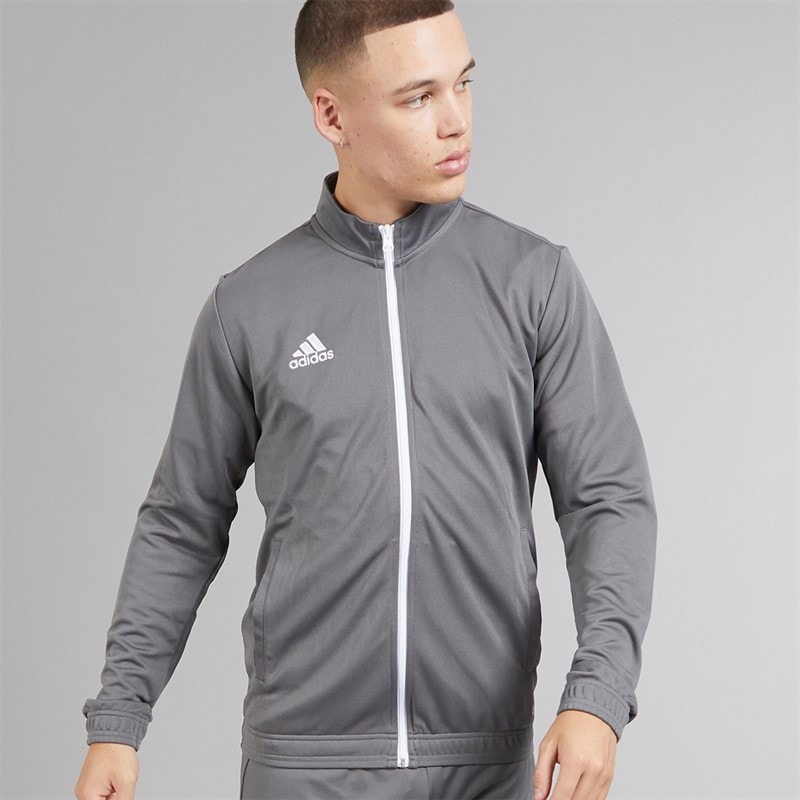adidas Mens Entrada 22 Track Jacket Team Grey Four - Image 1