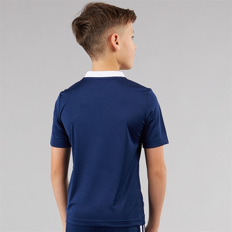 adidas Junior Entrada 22 T-Shirt Team Navy Blue - Image 2