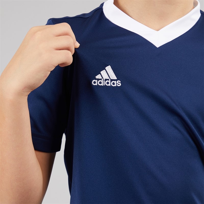 adidas Junior Entrada 22 T-Shirt Team Navy Blue - Image 3