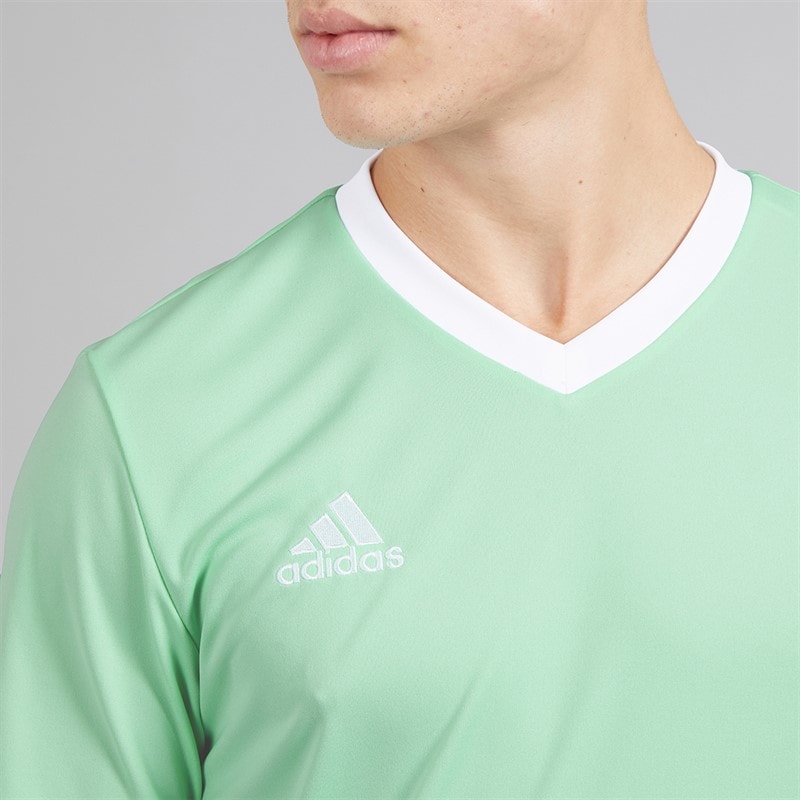 adidas Mens Entrada 22 T-Shirt Clear Mint - Image 3