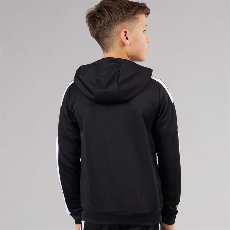adidas Junior Squadra Track 21 Hoodie Black/White - Image 2