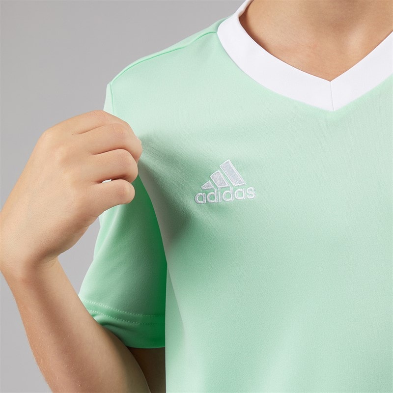 adidas Junior Entrada 22 T-Shirt Clear Mint - Image 3