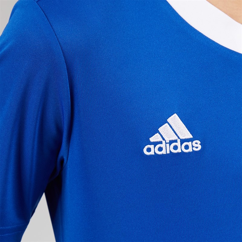 adidas Junior Entrada 22 T-Shirt Team Royal Blue - Image 3