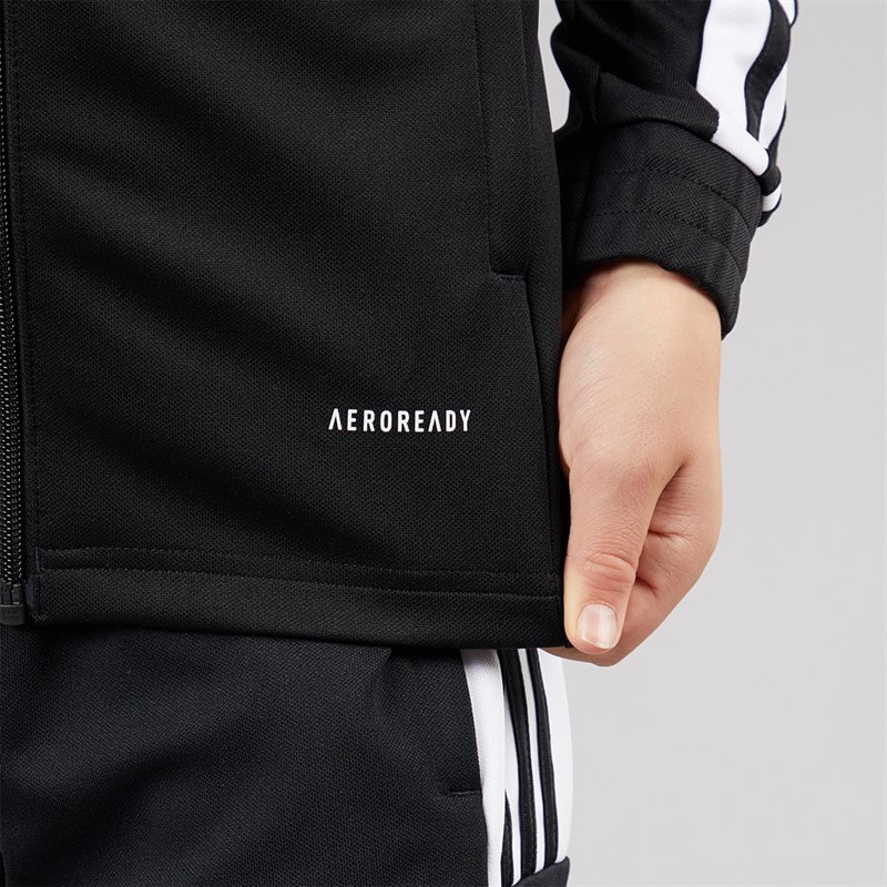 adidas Kids Squadra 21 Track Jacket Black/White - Image 5