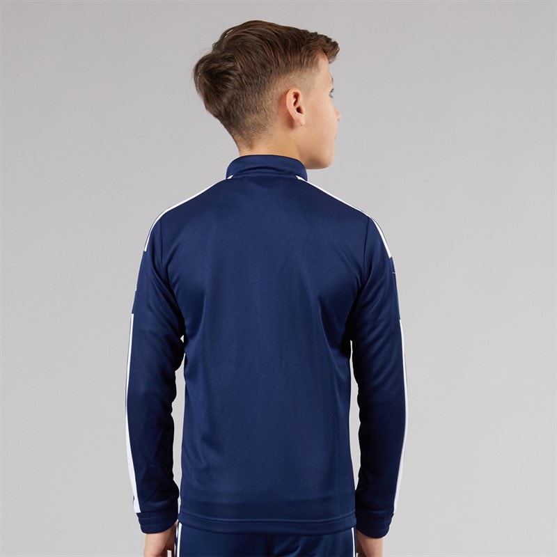 adidas Kids Squadra 21 Track Jacket Blue/White - Image 2