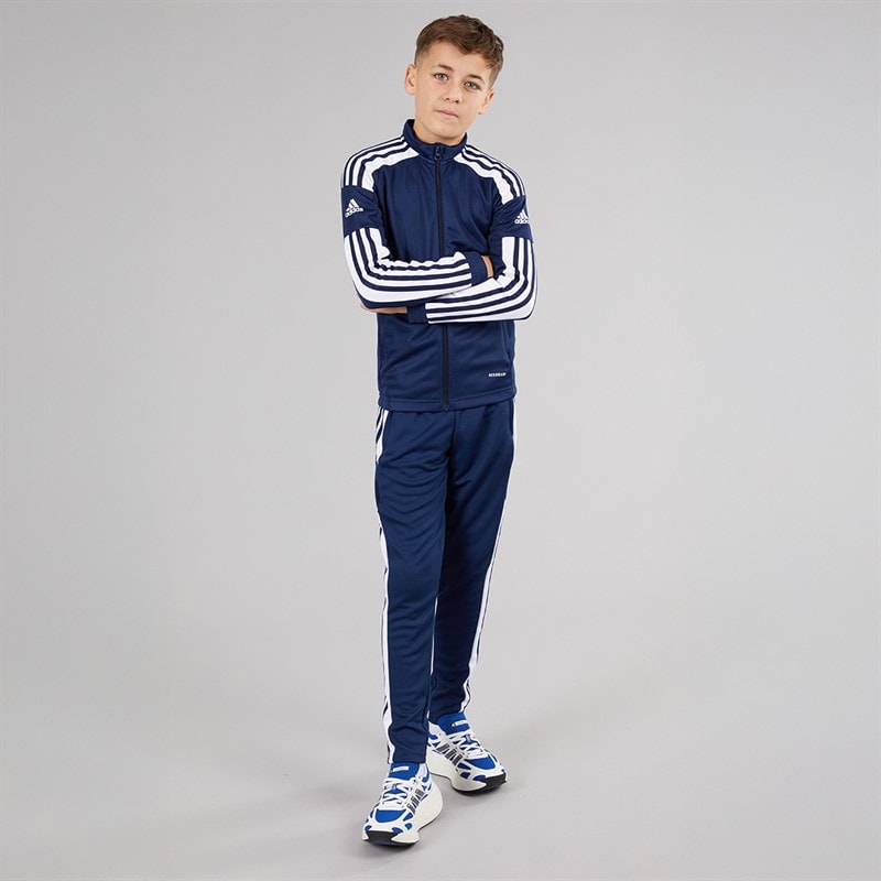 adidas Kids Squadra 21 Track Jacket Blue/White - Image 4