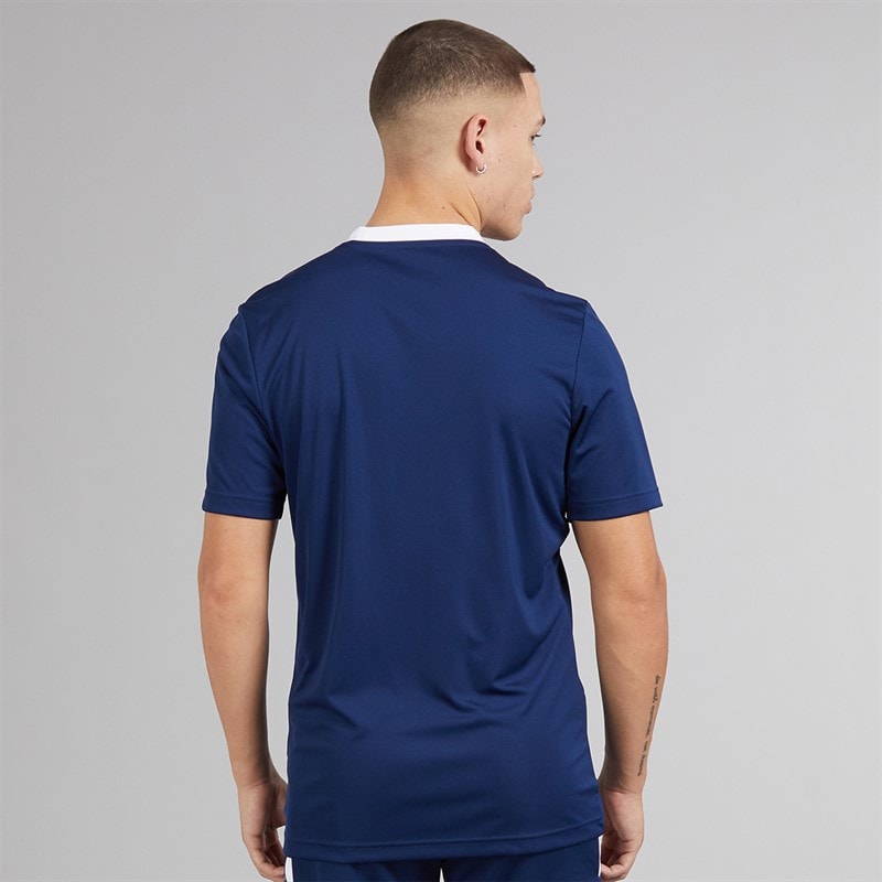 adidas Mens Entrada 22 T-Shirt Team Navy Blue - Image 2