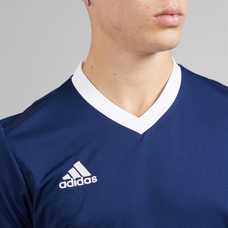 adidas Mens Entrada 22 T-Shirt Team Navy Blue - Image 3