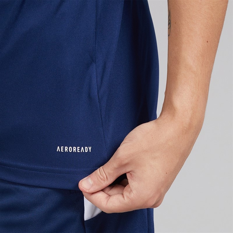adidas Mens Entrada 22 T-Shirt Team Navy Blue - Image 5
