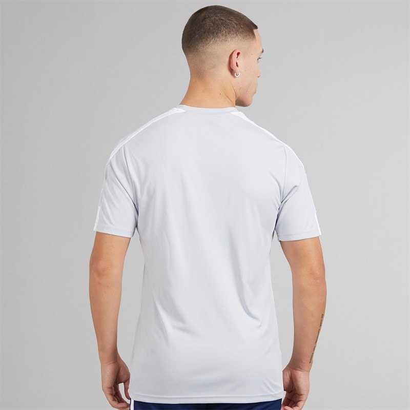 adidas Mens Squadra 21 T-Shirt Team Light Grey/White - Image 2