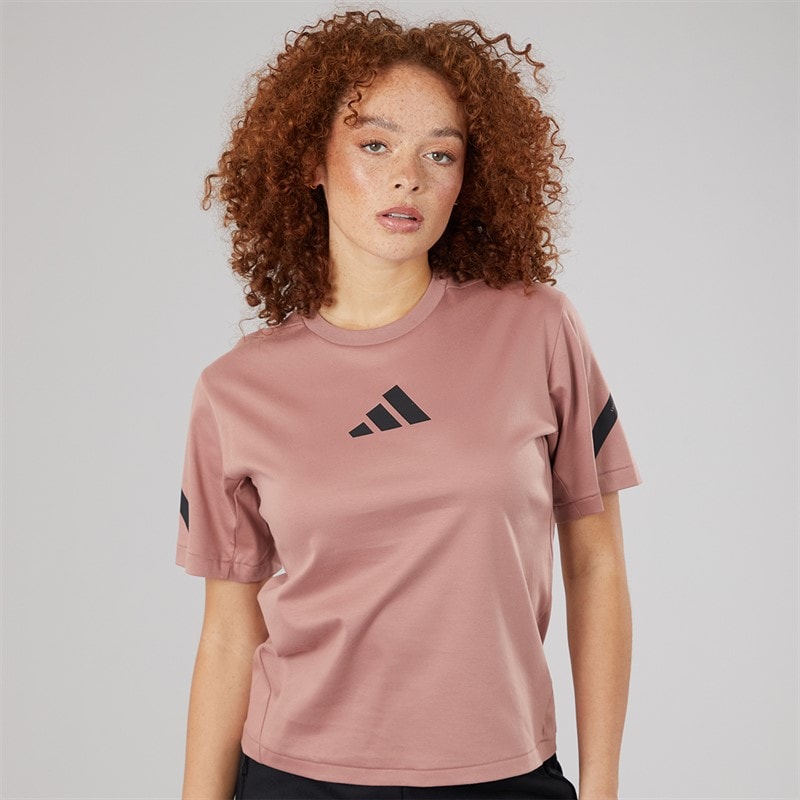 adidas Womens Z.N.E. T-Shirt Warm Clay
