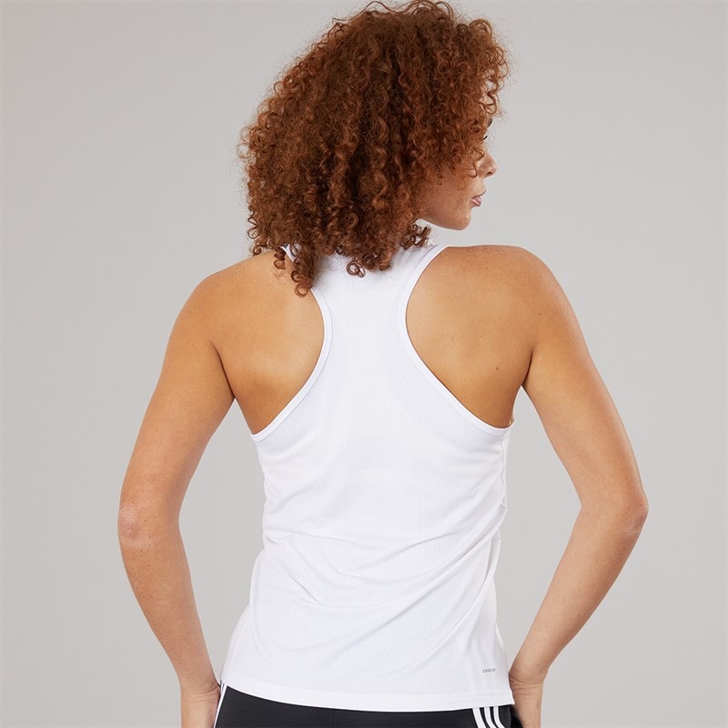 adidas Womens AEROREADY Designed For Training Tank Top White - Image 2