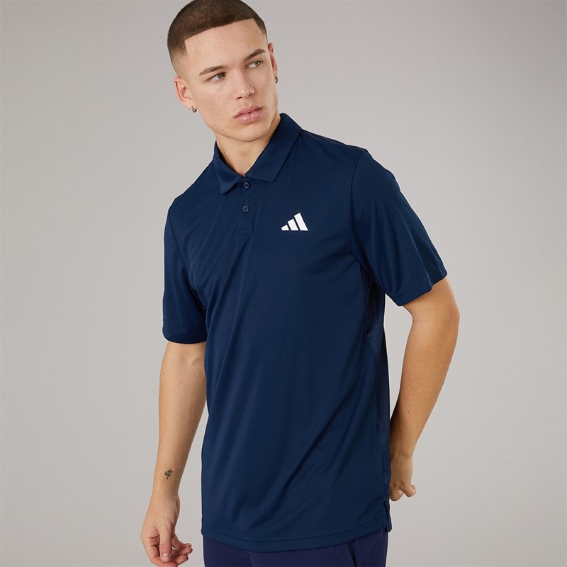 adidas Mens Club Tennis Polo Shirt Collegiate Navy - Image 1
