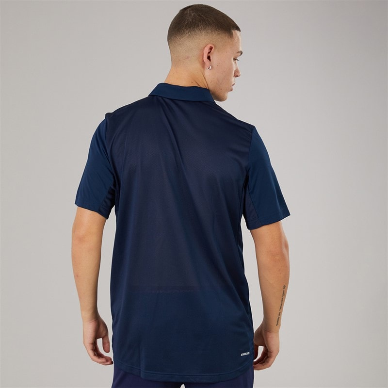 adidas Mens Club Tennis Polo Shirt Collegiate Navy - Image 2
