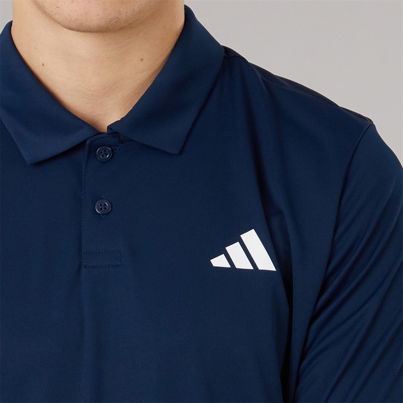 adidas Mens Club Tennis Polo Shirt Collegiate Navy - Image 3
